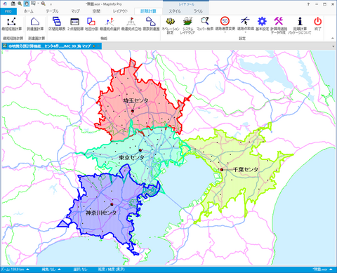 地図分割計算機能